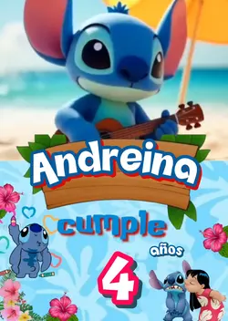 Stitch Invitación 