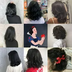Snow white hair