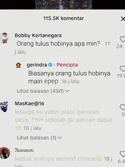 Orang Tulus Hobinya 
