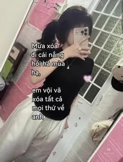 Em vội vã xóa 