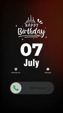BIRTHDAY 07 JULY