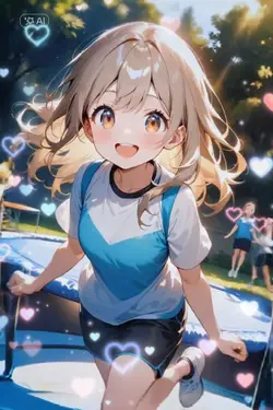 美少女笑顔いっぱい