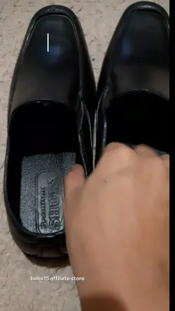black shoes
