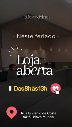 Feriado loja aberta 