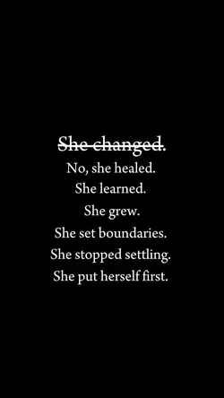 She put herself 1st