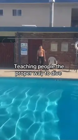 Dive in pool
