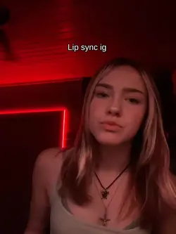 Lip sync.
