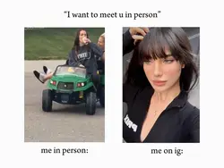I want ti meet you