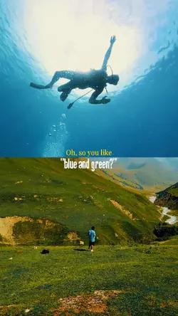 Like blue and green