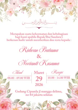 Undangan Pink
