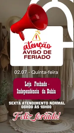 Aviso feriado