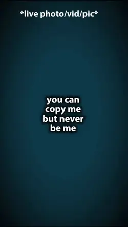 Never be me 