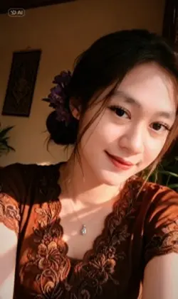 Kebaya coklat AI