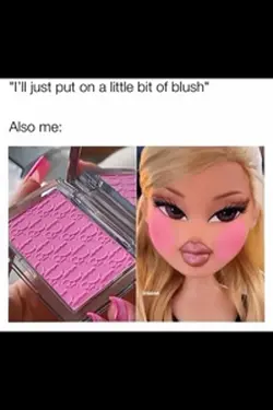 little bit of blush