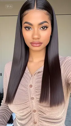 long straight hair