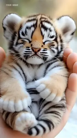 Cute tiny Ai tiger