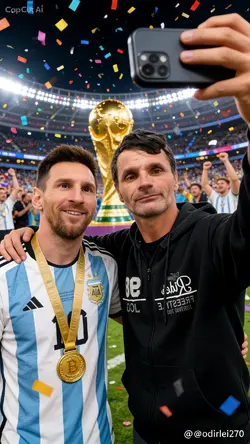 selfie com messi