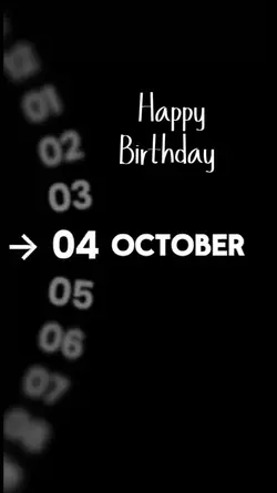 HBD 04 OCTOBER