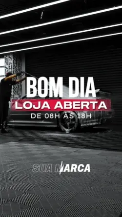 Bom dia loja aberta