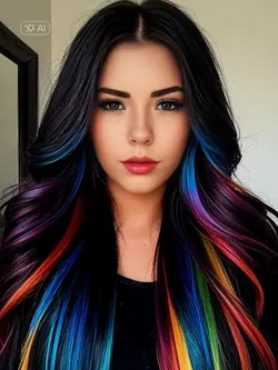 Dark Rainbow Hair 