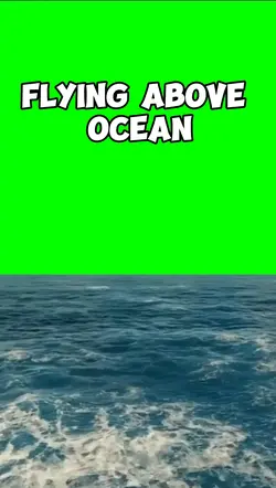 FLYING ABOVE OCEAN