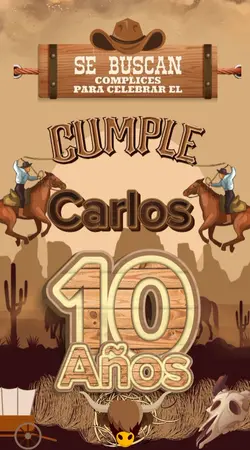 Invitación vaquero