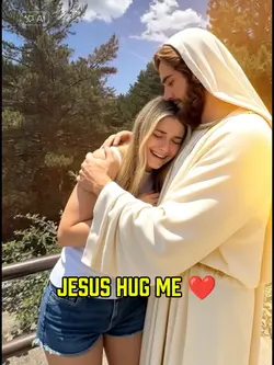 Jesus hug me 