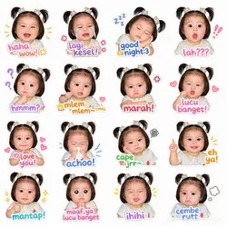 STIKER BAYI LUCU