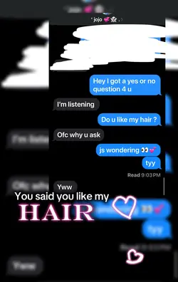u like my HAIR💕🌺🤷‍♀️