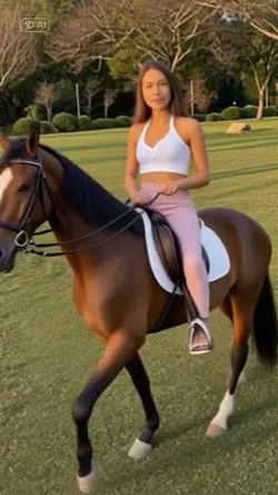 andando de cavalo 
