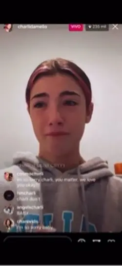 Charlie crying