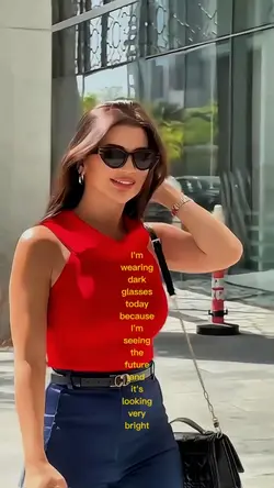 wearing dark glasses