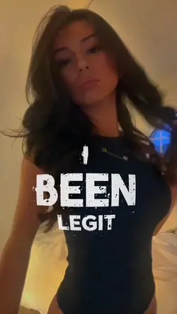 I've been legit
... 