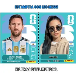 Estampa con Messi