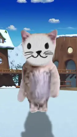 배경과 고양이 얼굴을 바꿔보세요