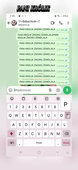 PANI KRÓLIK ZEMDLAŁA