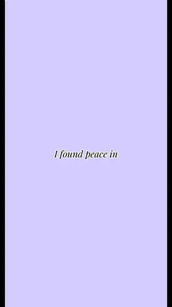 I found peace 🎀
