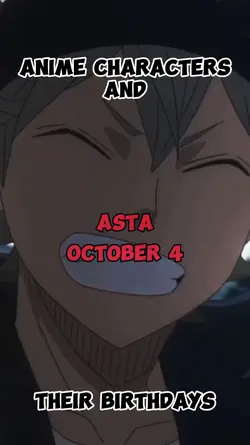 Anime Birthdays