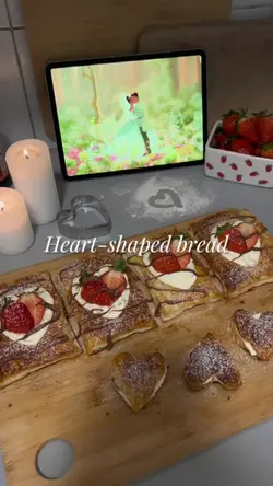 Heart-shaped bread