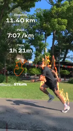 Running on fire