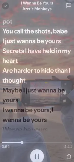 Wanna be yours xx