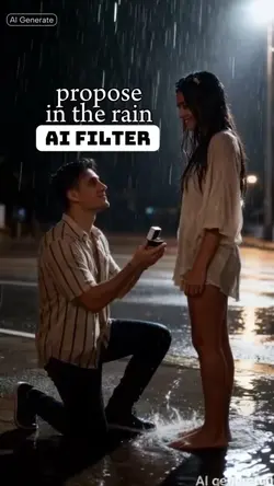 propose in the rain
