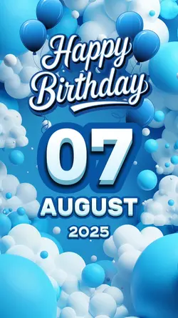 HBD 7 AUGUST KIDS