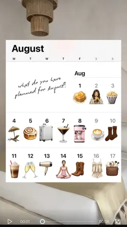 August Calendar