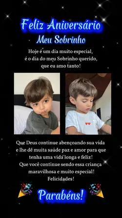 Parabéns Sobrinho