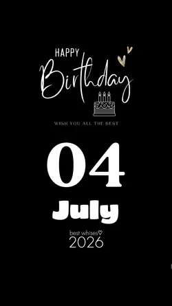 BIRTHDAY 04 JULY