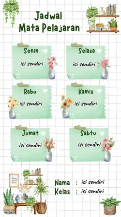 jadwal isi sendiri