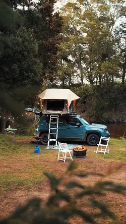 Camping with my wife