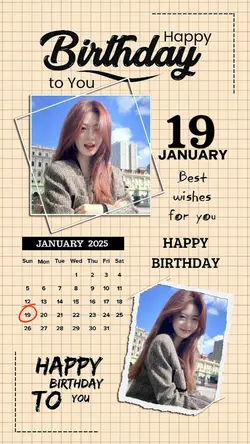 19 JANUARY BIRTHDAY