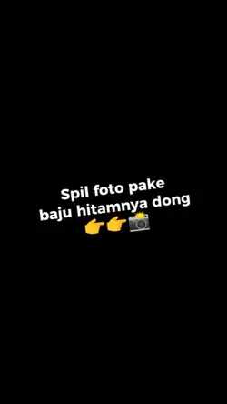 soil pake baju hitam